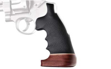 Grip, Fits S&W N Round Butt, Conversion Rubber Monogrip W/Wood Big Butt 25006