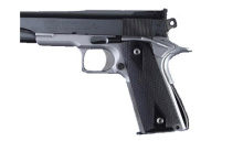 Grip, Fits Colt Government, Checkered, Ebony Finish 45219
