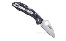 Delica4, 2.5" Folding Knife, Plain Edge, Black Finish KNSDBK003
