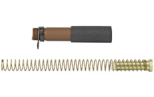 AR15 Pistol Buffer Tube Kit, Buffer Tube, Recoil Spring, Castle Nut, Receiver End Plate, Recoil Buffer, Brown Finish PBUFKT-WB