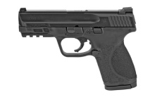 M&P M2.0 Compact, Striker Fired, Semi-automatic, Polymer Frame Pistol, Compact, 9MM, 4" Barrel, Armornite Finish, Black, Aggressive Grip Texture, 3 Dot Sights, 15 Rounds, 3 Magazines 12097