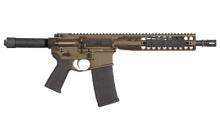 Direct Impingement Pistol, Semi-automatic, AR, 556NATO, 10" Barrel, Burnt Bronze Finish, 30Rd, LWRCI Modular Free Float Rail ICDIP5BB10
