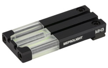 FT Bullseye Fiber Optic and Tritium Micro Optic Pistol Sight, Fits Glock MOS, Green ML63105G