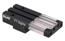FT Bullseye Fiber Optic and Tritium Micro Optic Pistol Sight, Fits H&K VP9, Red ML63125R