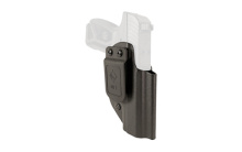 Hybrid Holster, Inside Waistband Holster, Ambidextrous, Fits Ruger Max-9, Kydex with Leather Shell, Includes 1.5" Belt Attachment, Black H3-RG-5-BLK2