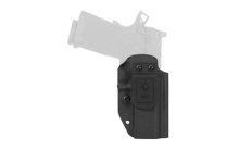 Hybrid Holster, Inside Waistband Holster, Ambidextrous, Fits Springfield Prodigy 4.25", Kydex with Leather Shell, Includes 1.5" Belt Attachment, Black H3-SFD-3-BLK2