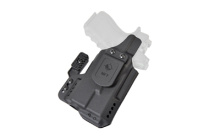 Pro Holster, Inside Waistband Holster, Ambidexrous, For Smith and Wesson Shield Plus with TLR-7, Kydex, Includes 1.5" Belt Attachment, Black H5-SW-1-WL-7