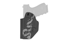 Inside Waistband Holster, Ambidextrous, Black, "Join or Die", Fits Glock 19/23, Kydex, Includes 1.5" Belt Attachment HGL19AIWBA-JD