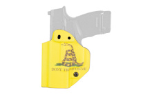 Inside Waistband Holster, Ambidextrous, Gadsen Flag, Fits Springfield Hellcat, Kydex, Includes 1.5" Belt Attachment HSFHCAIWBA-GF
