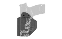 Inside Waistband Holster, Ambidextrous, Black, "Join or Die", Fits Springfield Hellcat, Kydex, Includes 1.5" Belt Attachment HSFHCAIWBA-JD