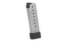 Magazine, 9MM, 8 Rounds, Fits K9, with Grip Extension, Stainless K920G
