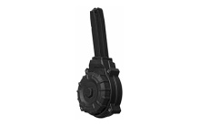 Magazine, 9MM, 50 Round Drum, Fits S&W 5900, Polymer, Black DRM-A43