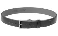 Tejas Gun Belt, El Original, 1.5" Width, Bullhide Leather Exterior With Reinforced Polymer Interior Size 36", Black Finish MAG1109-001-36