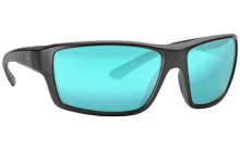 Summit Eyewear, Polarized, Black Frame, Rose Lens/Blue Mirror MAG1149-1-001-3020
