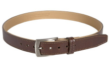 Tejas El Empresario Gun Belt, 1.25" Width, Chocolate, Leather Exterior with Reinforced Polymer Interior, 38" MAG779-210-38