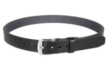 Tejas El Original Gun Belt, 1.25" Width, Black, Bullhide Leather Exterior With Reinforced Polymer Interior, 34" MAG831-001-34