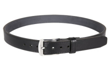 Tejas El Original Gun Belt, 1.25" Width, Black, Bullhide Leather Exterior With Reinforced Polymer Interior, 38" MAG831-001-38