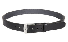 Tejas El Original Gun Belt, 1.25" Width, Black, Bullhide Leather Exterior With Reinforced Polymer Interior, 42" MAG831-001-42