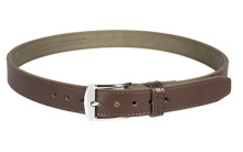 Tejas El Original Gun Belt, 1.25" Width, 36", Bullhide Leather Exterior With Reinforced Polymer Interior, Chocolate MAG831-210-36