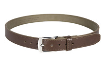 Tejas El Original Gun Belt, 1.25" Width, 38", Bullhide Leather Exterior With Reinforced Polymer Interior, Chocolate MAG831-210-38