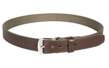 Tejas El Original Gun Belt, 1.25" Width, 42", Bullhide Leather Exterior With Reinforced Polymer Interior, Chocolate MAG831-210-42