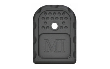 Magazine Base Plate, 9MM/40 Cal, Aluminum, Black Anodized Finish, For Glock 9/40 Double Stack MI-GBP-9/40-BLK