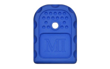 Magazine Base Plate, 9MM/40 Cal, Aluminum, Blue Anodized Finish, For Glock 9/40 Double Stack MI-GBP-9/40-BLU