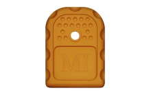 Magazine Base Plate, 9MM/40 Cal, Aluminum, Orange Anodized Finish, For Glock 9/40 Double Stack MI-GBP-9/40-ONG