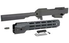 Chassis, Aluminum, Black Anodized Finish, Fits Ruger PC Carbine, Accepts Mil-Spec Collapsible Stock (Stock Not Included) MI-RPCC