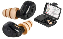 TACTICAL EARPLUG, NRR 23, NRR 30, TACTICAL BLACK TEP-100
