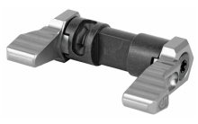 Ambidextrous 90-Degree Safety Selector, Gray Anodized Finish, Levers are Machined from 6061-T6 Billet Aluminum, Central Core is Machined from Carbon Steel SAFE90-GREY