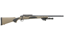 700, Varmint Target Rifle Carbon Steel, Bolt Action Rifle, 308 Win, 22" Barrel, Flat Dark Earth Synthetic Stock with Black Overmold Grip Panels, 4 Rounds, Tactical Bolt Knob, Picatinny Rail, Bi-Pod, X-Mark Pro Adjustable Trigger R84377