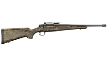 Model Seven, Bolt Action Rifle, 300 Blackout, 16.5" Barrel, Threaded 5/8"-24, Matte Blued Finish, Mossy Oak Bottomlands Camo, Synthetic Stock, Externally Adjustable X Mark Pro Trigger, 5 Rounds, Right Hand R85926