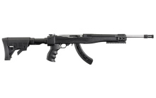 TALO 10/22 Tactical, Semi-automatic, Rifle, 22LR, 16.1" Barrek, Matte Stainless Finish, 6 Position Stock, 25Rd 1296