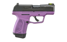 MAX-9, TALO Edition, Striker Fired, Semi-automatic, Polymer Frame Pistol, Sub-Compact, 9MM, 3.2" Barrel, Cerakote Finish Frame, Purple, Blued Finish Slide, Optics Ready, Tritium Fiber Optic Front Night Sight, Thumb Safety, 12 Rounds, 2 Magazines, (1)-12