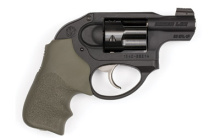 LCR, Double Action Revolver,38 Special, 1.875" Barrel, Stainless Steel Barrel, Matte Black Finish, Green Hogue Grip, 5Rd, XS Tritium Front Sight 05428