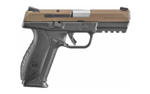 American, TALO, Semi-automatic, Striker Fired, 9MM, 4.2", Polymer, Black/Brown, 17Rd, Novak LoMount Carry 08660