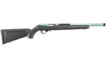 10/22, Semi-automatic, Rifle, 22 LR, 16.12", Turqouise, Synthetic, Right Hand, 1:16, 10Rd 21163