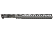 Upper/Handguard Set, Cerakote Finish, Black, Fits AR-15, Includes 17" MLOK Handguard, Radian Raptor-SD Charging Handle R0192