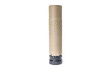 Chimera Rifle Suppressor, 5.56MM/300WIN, 6.9", Stainless Steel & Inconel, Flat Dark Earth Finish, 20.1 oz, Includes 5/8x24 ASR Muzzle Brake, Compatible with Saker ASR Mounts, Muzzle Devices, and Front Caps SU2645