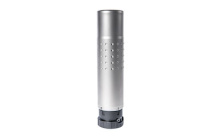 Chimera Rifle Suppressor, 5.56MM/300WIN, 6.9", Stainless Steel & Inconel, Stainless Steel Finish, 20.1 oz, Includes 5/8x24 ASR Muzzle Brake, Compatible with Saker ASR Mounts, Muzzle Devices, and Front Caps SU2645