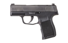 P365, Striker Fired, Semi-automatic, Polymer Frame Pistol, Sub-Compact, 380 ACP, 3.1" Barrel, Cerakote Finish, Galactic June Bug, SIGLITE Day/Night Sights, 2 Magazines, 10 Rounds, Optics Ready 365-380-BSS