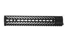 Modular Combat Suppressor Rail V2, 12", Picatinny Top Rail, KeyMod at 3,6,9 O'Clock, Suppressor Compatible, Black Finish 10530007