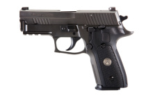 P229 Legion, Double Action/Single Action, Compact,9MM, 3.9" Barrel, Alloy Frame, Stainless Steel Slide, Legion Gray PVD Finish, Checkered G10 Grips, Electro-Optics X-RAY3 High Visibility Day/Night Sights, 10Rd, SRT Trigger E229R-9-LEGION
