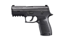 P320 Compact, Striker Fired, 9MM, 3.9" Barrel, Polymer Frame, Nitron Finish, Night Sights, 10Rd Magazine, with 1913 Rail 320C-9-BSS-10