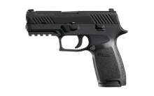 P320 Carry, Striker Fired, 9MM, 3.9" Barrel, Polymer Frame, Nitron Finish, 10Rd Magazine, Night Sights, M1913 Rail 320CA-9-BSS-10