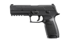 P320, Full Size Pistol, Semi-automatic, Double Action Only, 9MM, 4.7" Barrel, Polymer Frame, Nitron Finish, 10Rd, M1913 Rail, Contrast Sights 320F-9-B-10