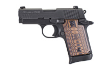 P938 Select, Semi-automatic, Single Action, Compact Size, 9MM, 3" Barrel, Alloy Frame, Black Finish, 1 Mag, Ambidextrous Safety, Siglite Night Sights, 7Rd 938-9-SEL-AMBI