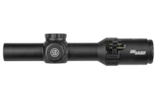 TANGO4 Rifle Scope, 1-4X24mm, 30mm, FFP, 300 Blk Horseshoe Illuminated Teticle, Black, 0.5 MOA Adjustments, Black Finish SOT41112