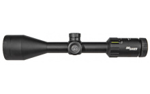 Whiskey3 Rifle Scope, 4-12X50mm, 1", SFP,Hellfire Quadplex Illuminated Reticle, 0.25 MOA Adjustments, Black Finish SOW34205